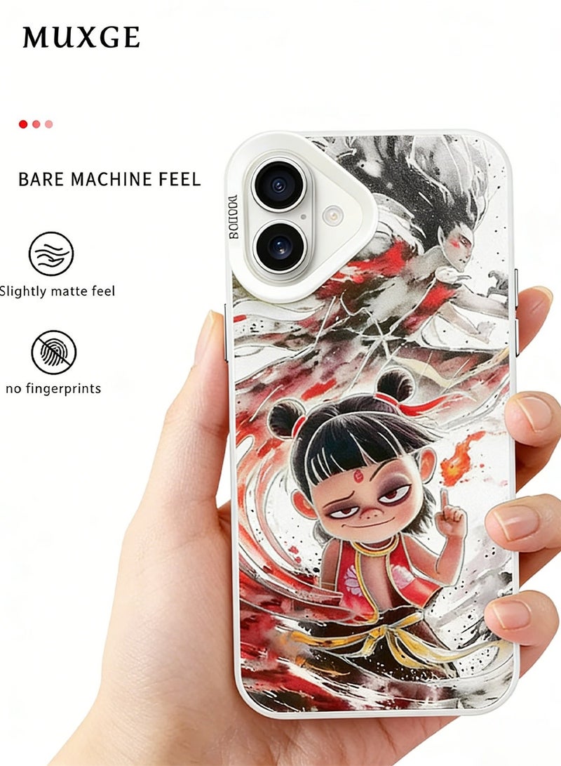 MUXGE iPhone 16 Plus Case with Mythical Nezha Sea Rebellion Design - Image 4